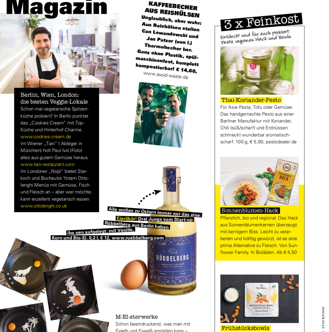 Auch FOODIE liebt unseren Eierlikör