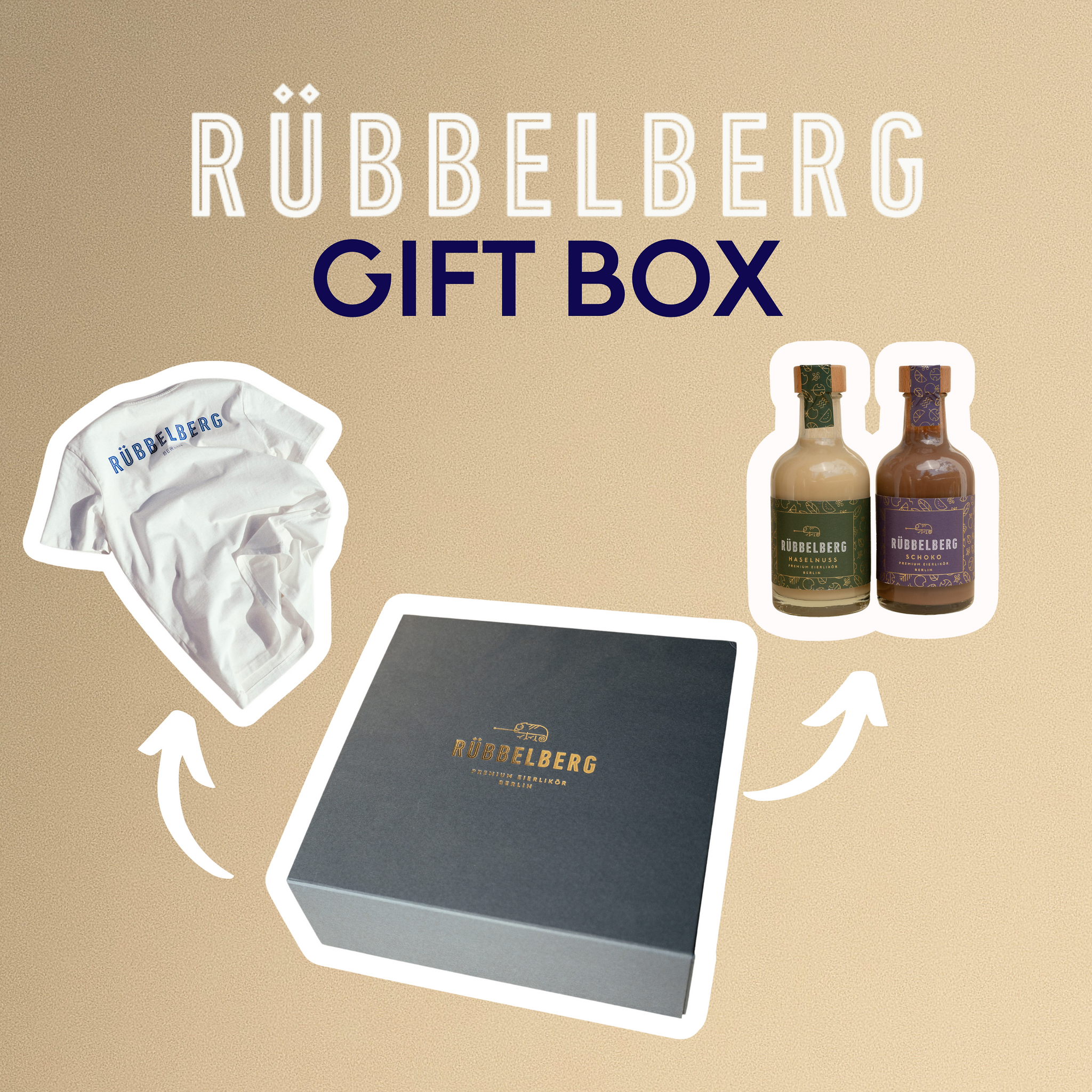 Limited Edition Geschenkbox - Schoko + Haselnuss 200ML + T-Shirt